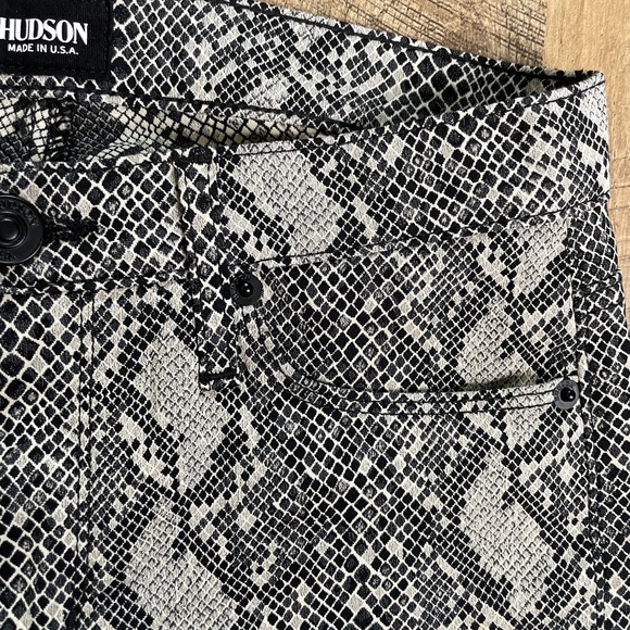 Hudson Skinny Pants Snakeskin Print Nico mid-rise - Picture 7 of 10